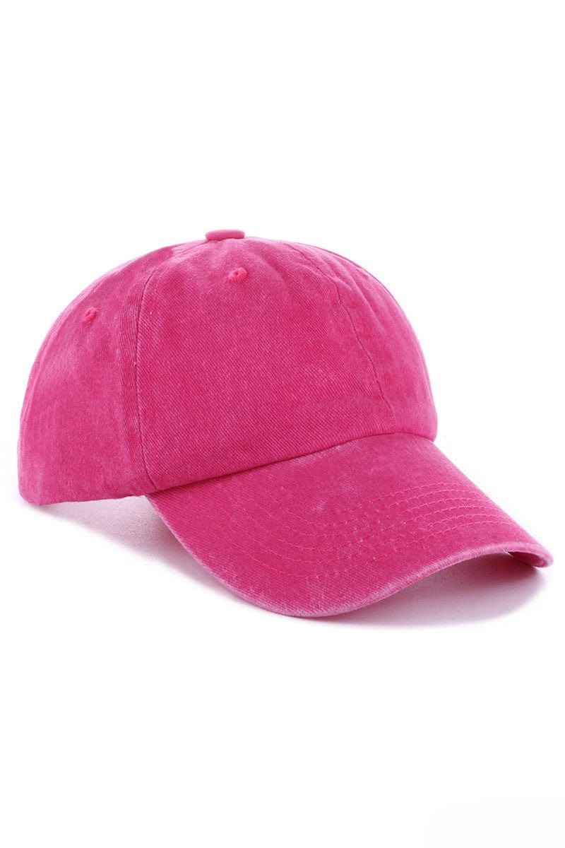 Zenana Solid Vintage Washed Adjustable Baseball Cap
