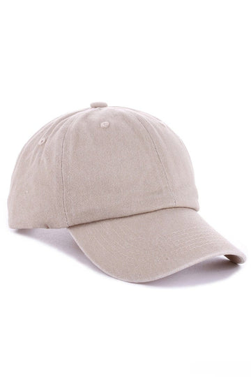 Zenana Solid Vintage Washed Adjustable Baseball Cap