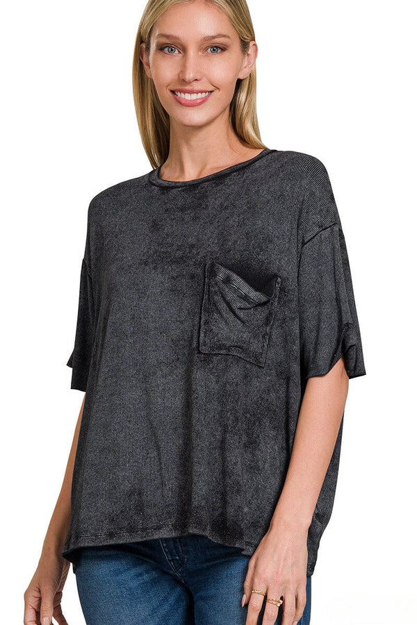 Zenana Outfitters Women's Long Basic Short Sleeve Crew Neck T Shirt Top  (Medium, Cocoa)
