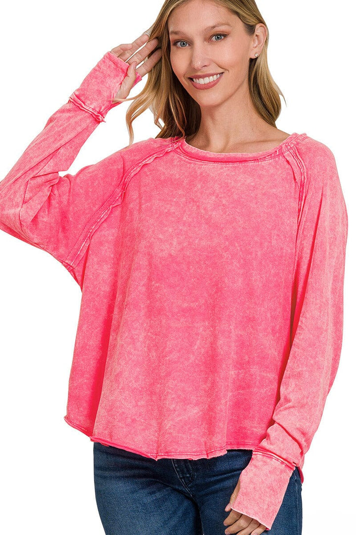 Buy Ap'pulse Women's Long Sleeve Thumbopen Tshirt at