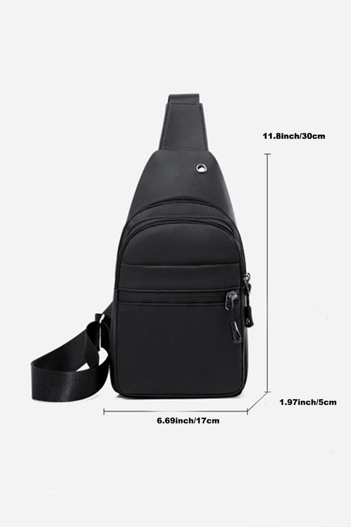 Zenana Water Resistant Crossbody Chest Sling Bag