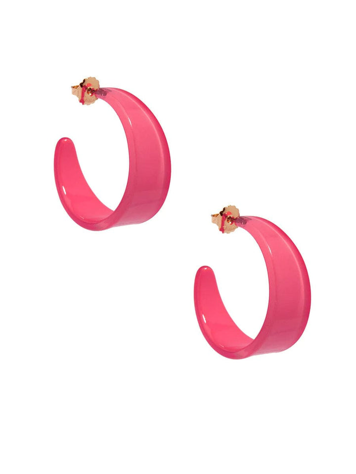 Zenzii Women's Open Hoop Earring Composed of Lightweight Resin