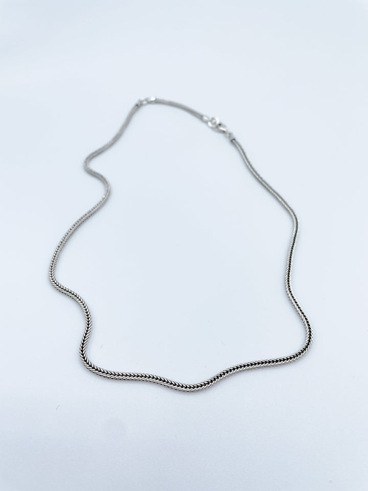 19.5" Sterling Silver Chain Necklace