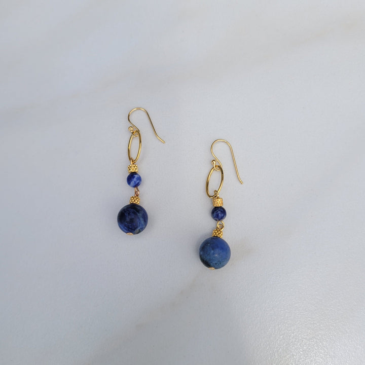 Annwn Blue Lapis Earrings