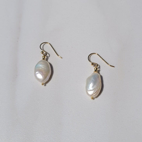 Handmade Baroque Freshwater Pearl Earrings