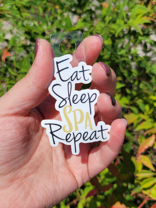 Eat, Sleep, Spa, Repeat Vinyl Sticker