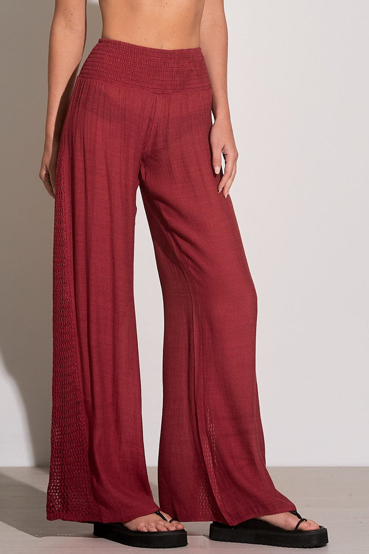 Elan Crochet Paneled Pants