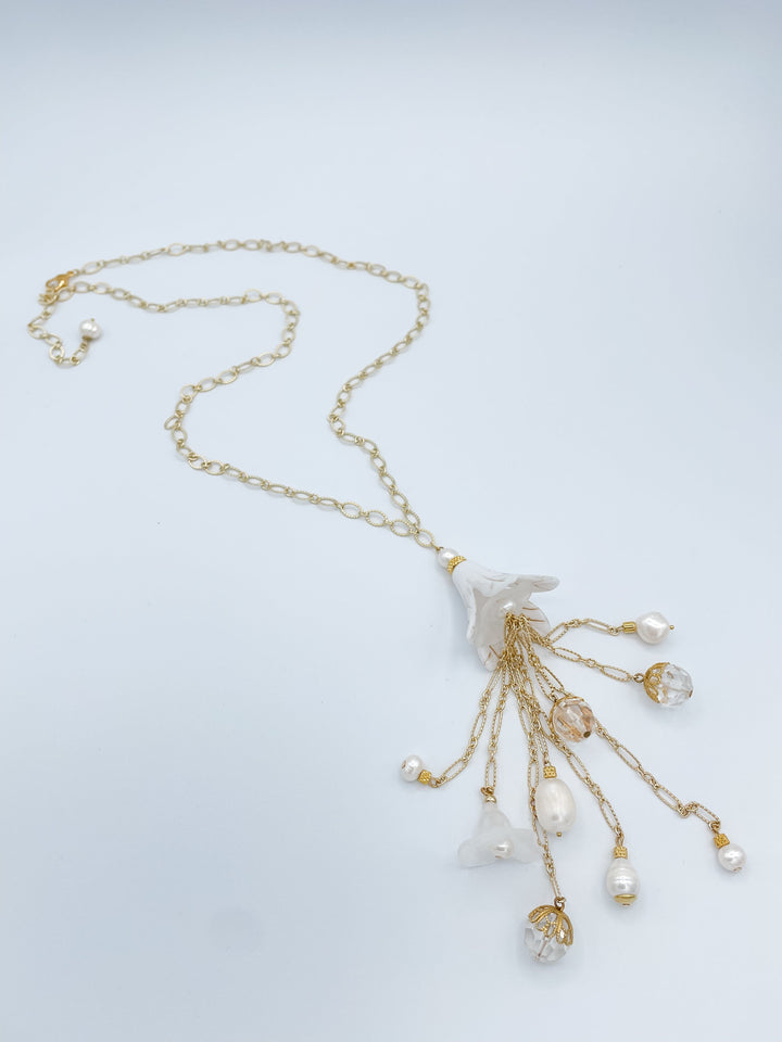 Flower Tassel Necklace