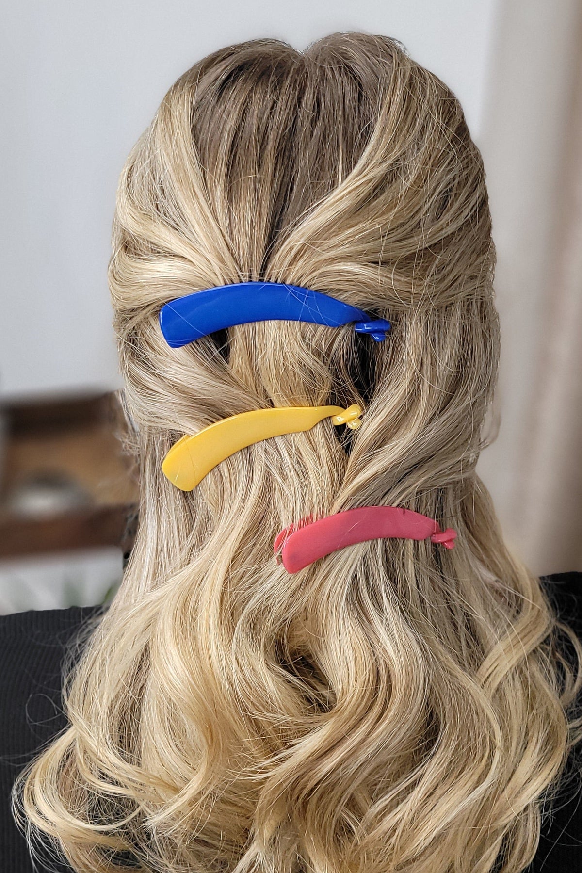 French Vintage Classic Banana Clip Ponytail Holder Hair 
