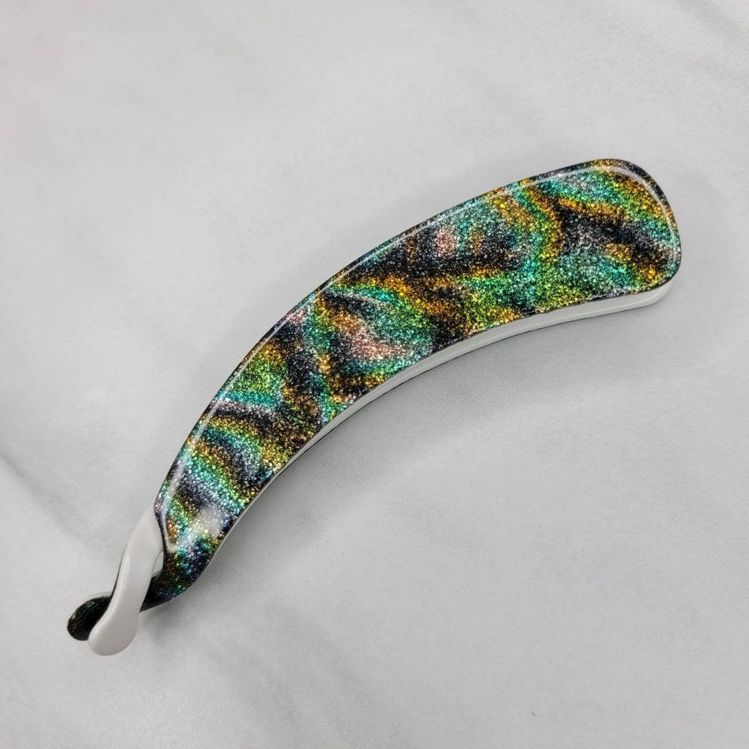 French Vintage Galaxy Banana Clip Ponytail Holder Hair Barrette