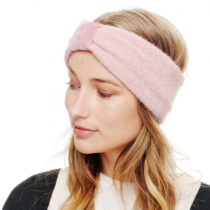 Front Bow Soft Knit Headwrap