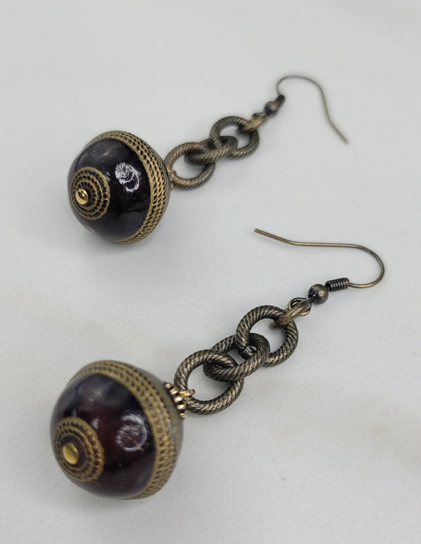 Grace Earrings - Handmade with Vintage Italian Beads