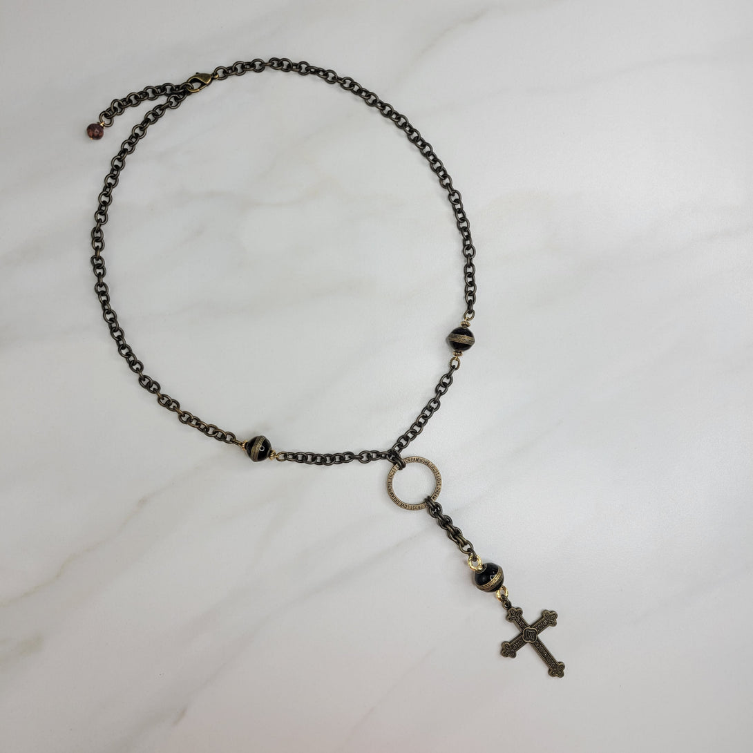 Grace Necklace - Inspirational with Vintage Italian Beads
