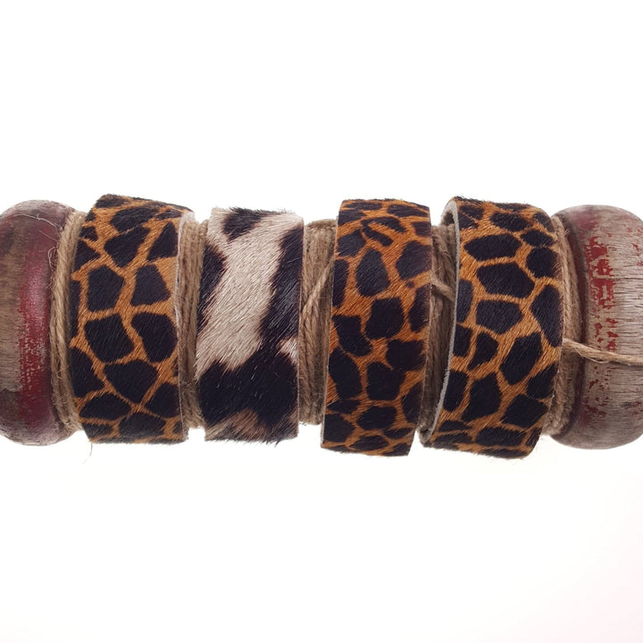 Handmade Animal Print Leather Cuff Bracelets
