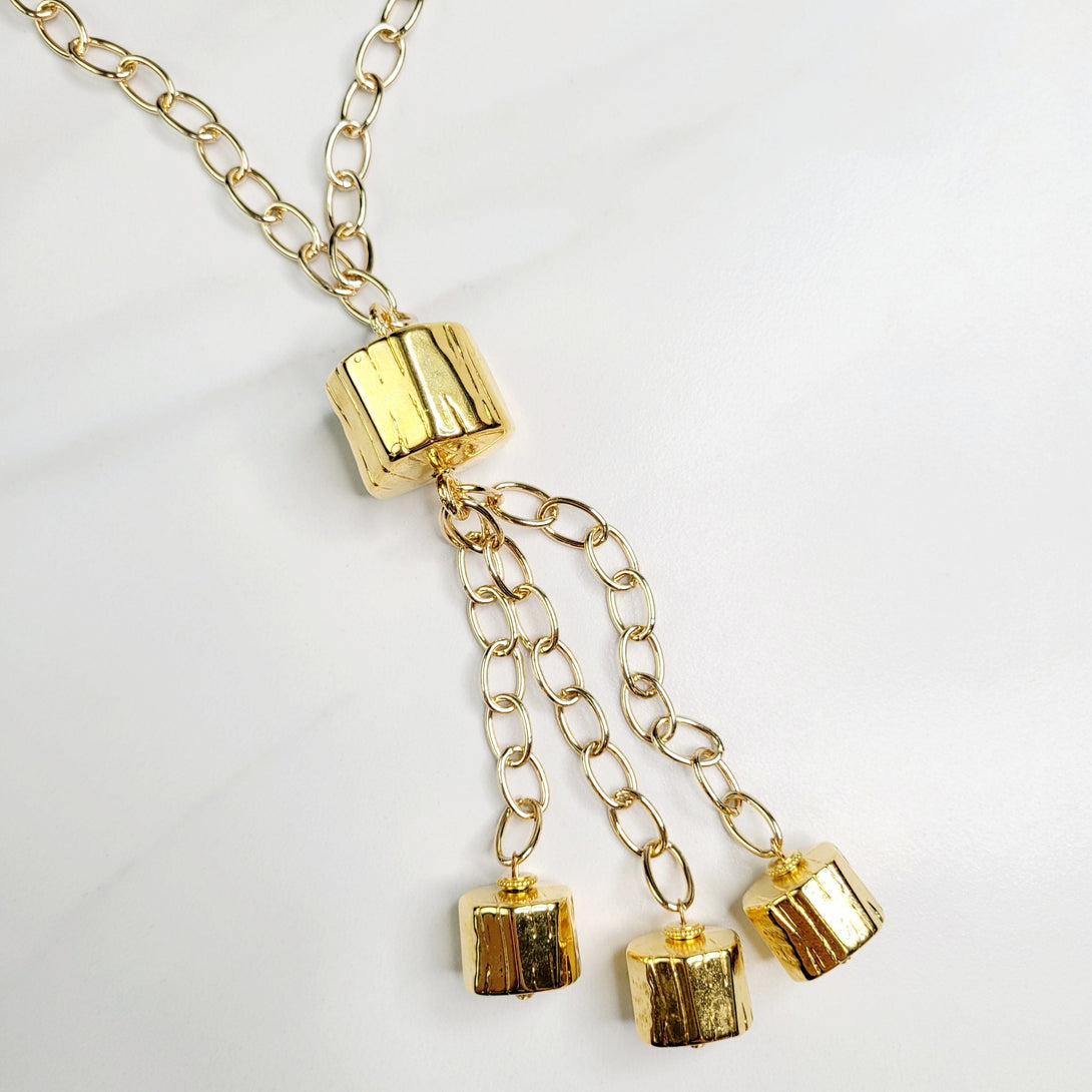 Ignite Necklace with Vintage Timber Pendants