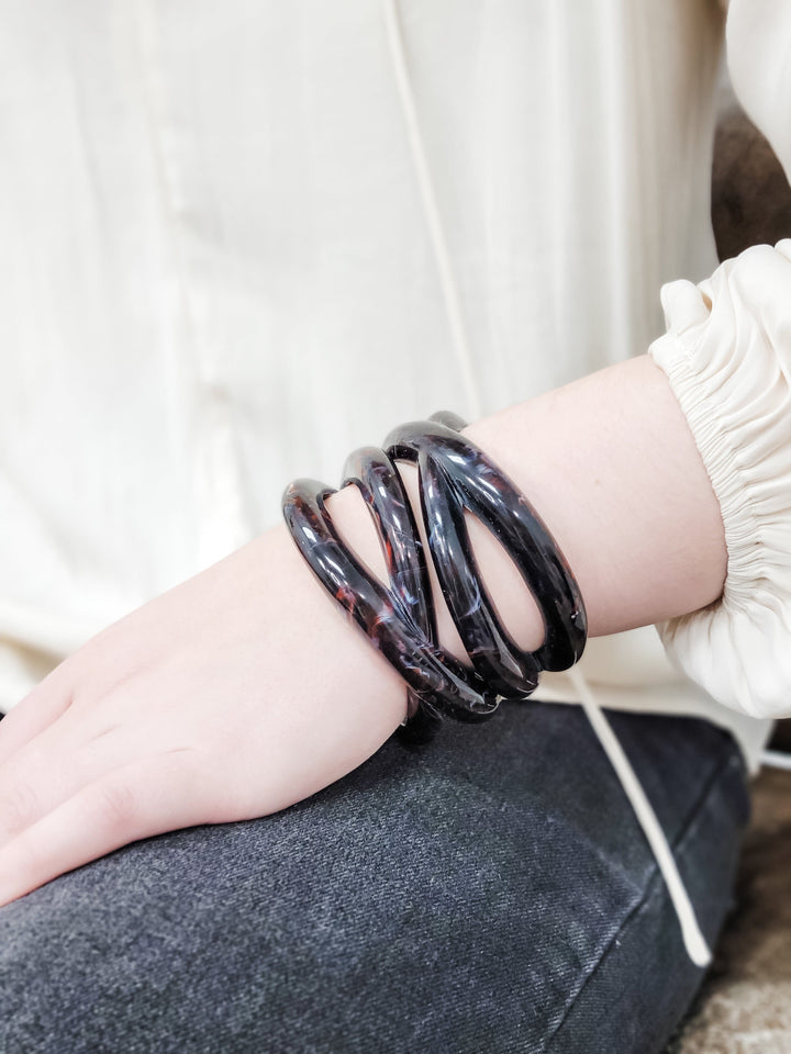 Italian Vintage X Bakelite Galaxy Bracelet