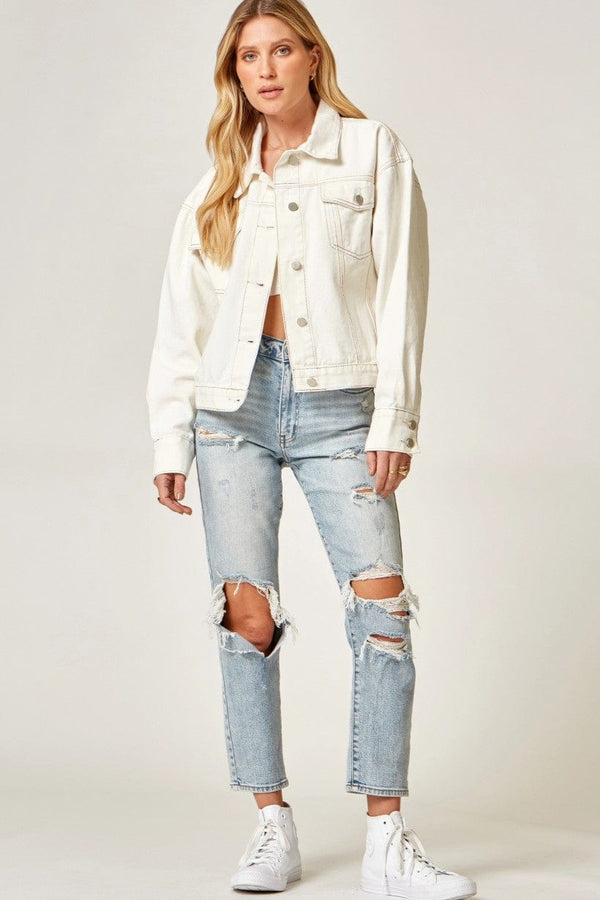 Jacket with Seam Line Details