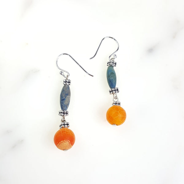 Living in Color Earrings with Genuine Stones