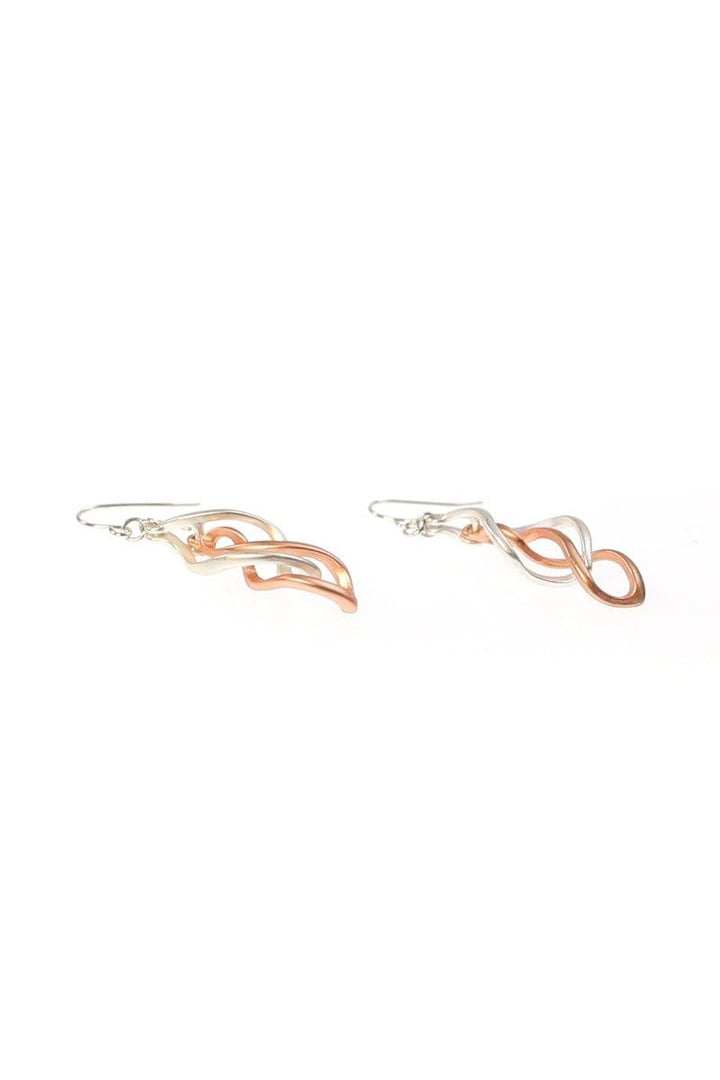 Matte Metals Spiral Earrings