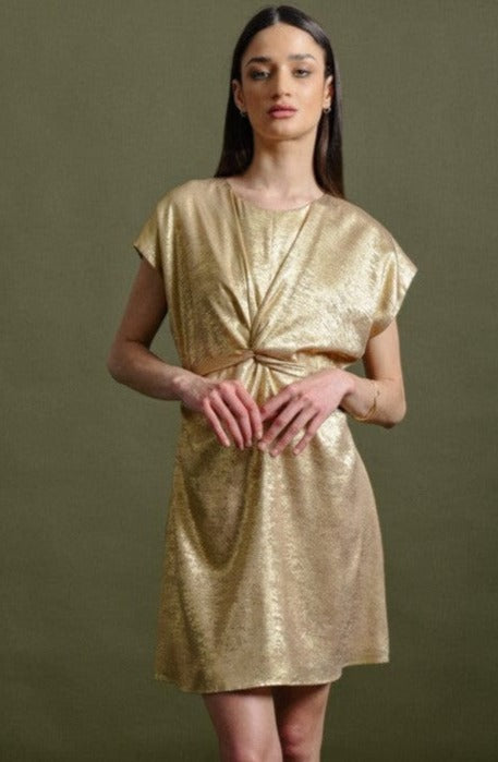 Molly Bracken Mini Golden Dress