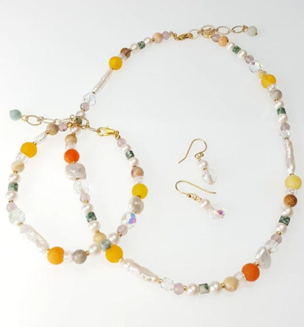 Multi Color Beaded Necklace