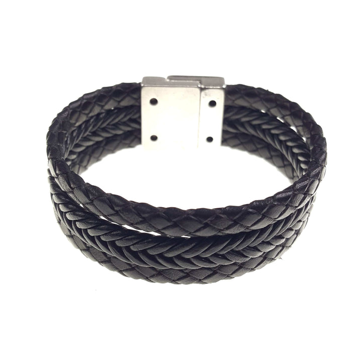Multi Strand Braided Leather Bracelet