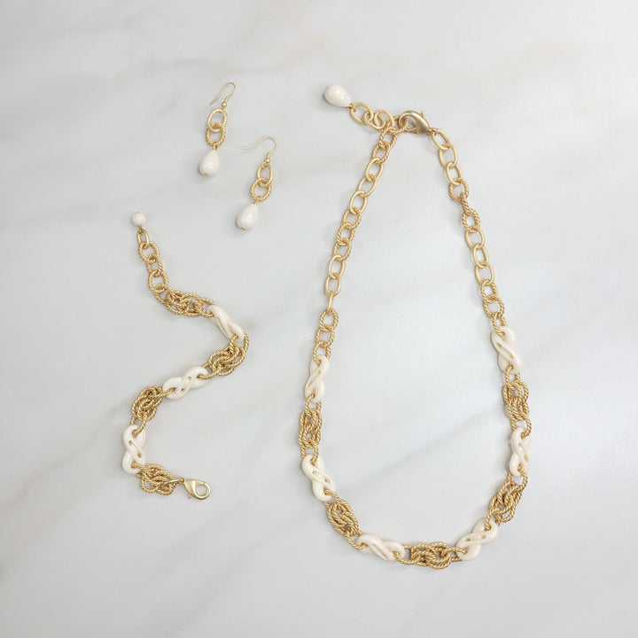 Phaedra Handmade Necklace with Vintage Ivory Bakelite