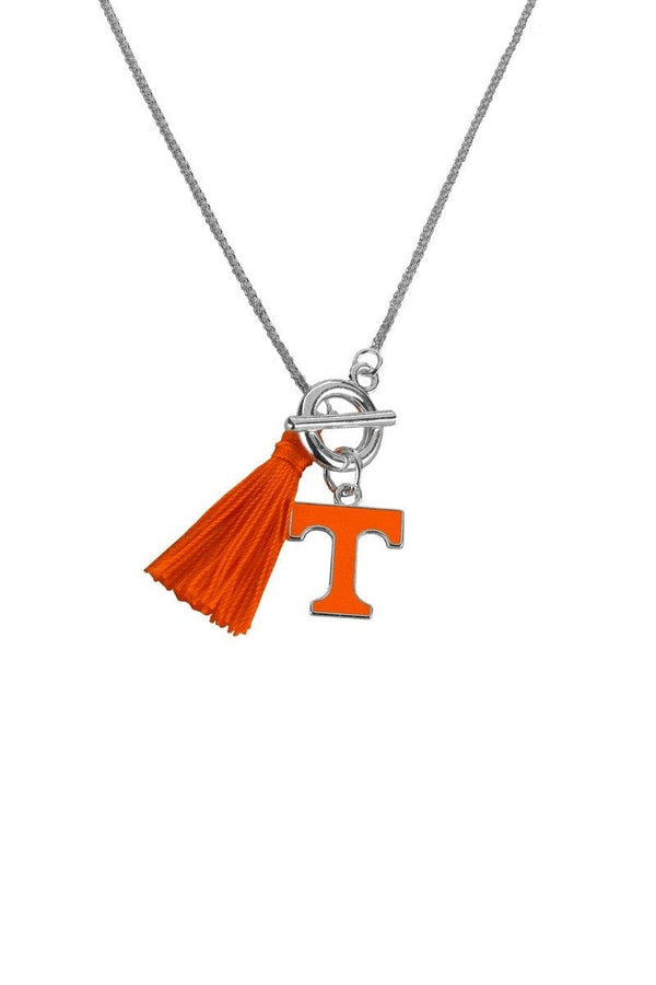 POWER T NECKLACE WITH TOGGLE AND TASSEL