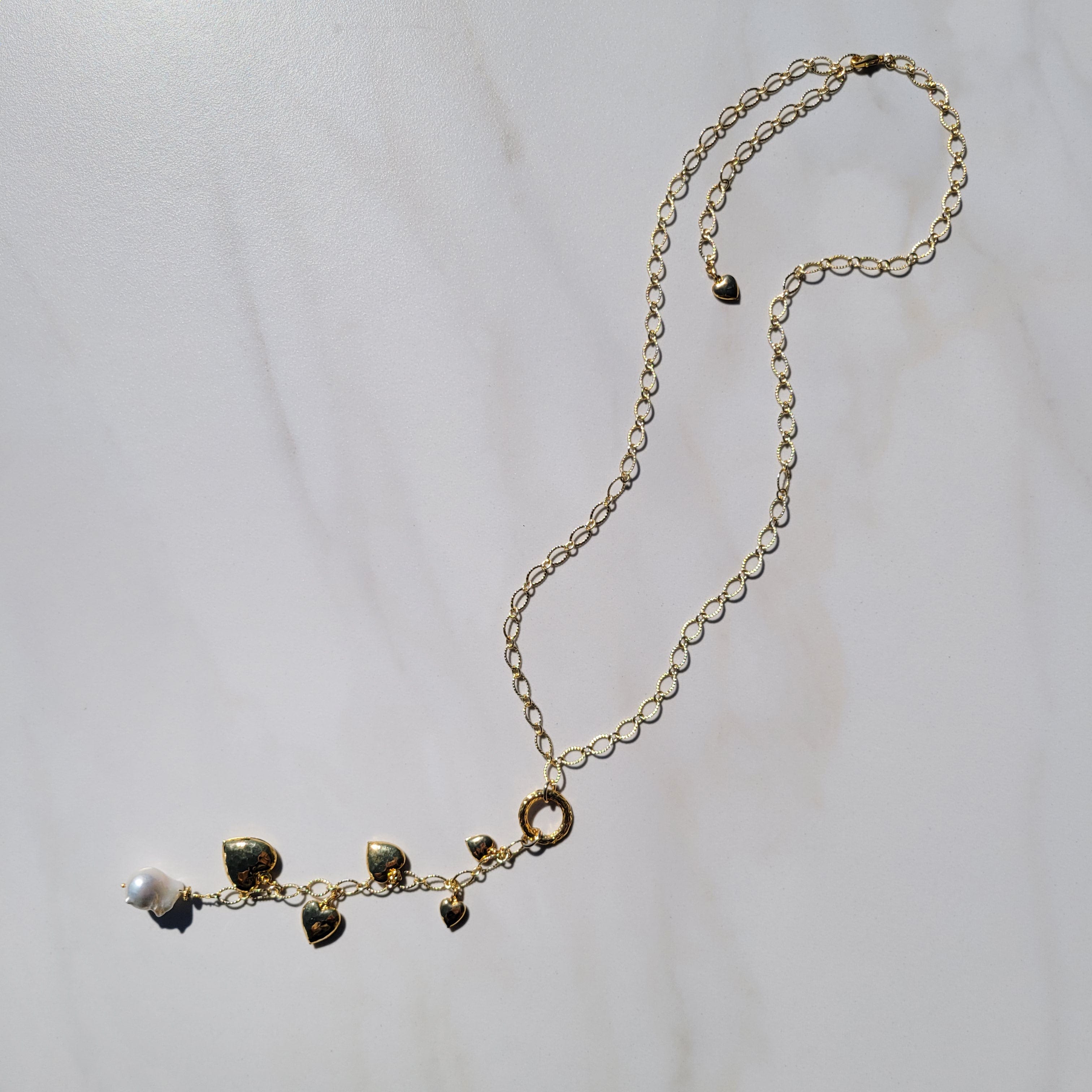 Sylvie Gabrielli Pure Hearts Only Necklace for Women with Baroque Fres – jfybrand