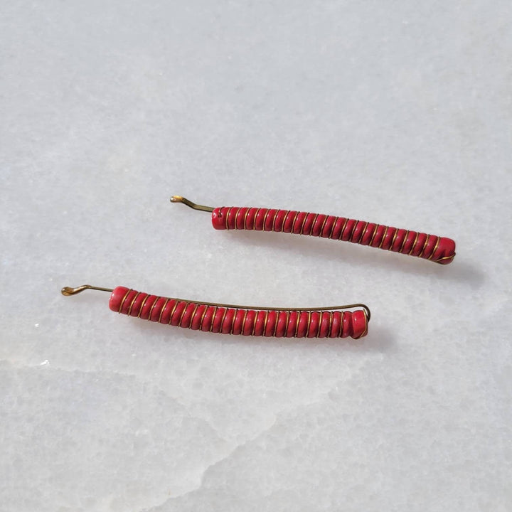 Rare Vintage Handmade Italian Wire Wrapped Bobby Pins