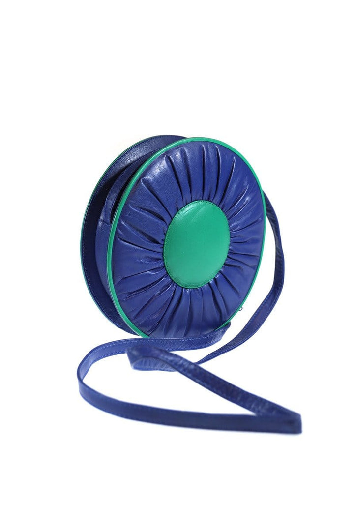 Safi Vintage Blue and Green Double Circle Handbag