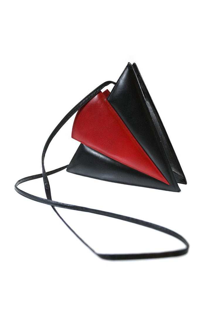 Safi Vintage Red & Black Arrow Handbag