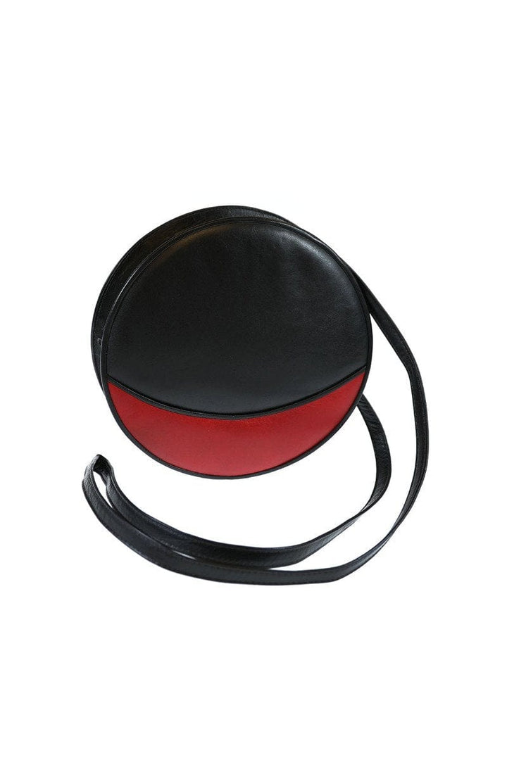 Safi Vintage Red & Black Circle Crossbody