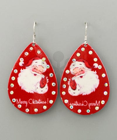 Santa Teardrop Earrings