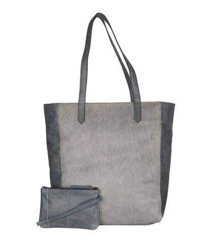 Skylar Genuine Leather and Cowhide Tote/Shoulder Bag