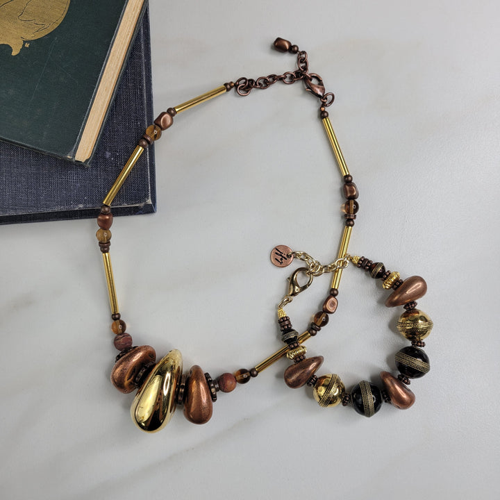 Soleil Bracelet Handmade with Vintage Italian Beads to Shine like the Sun