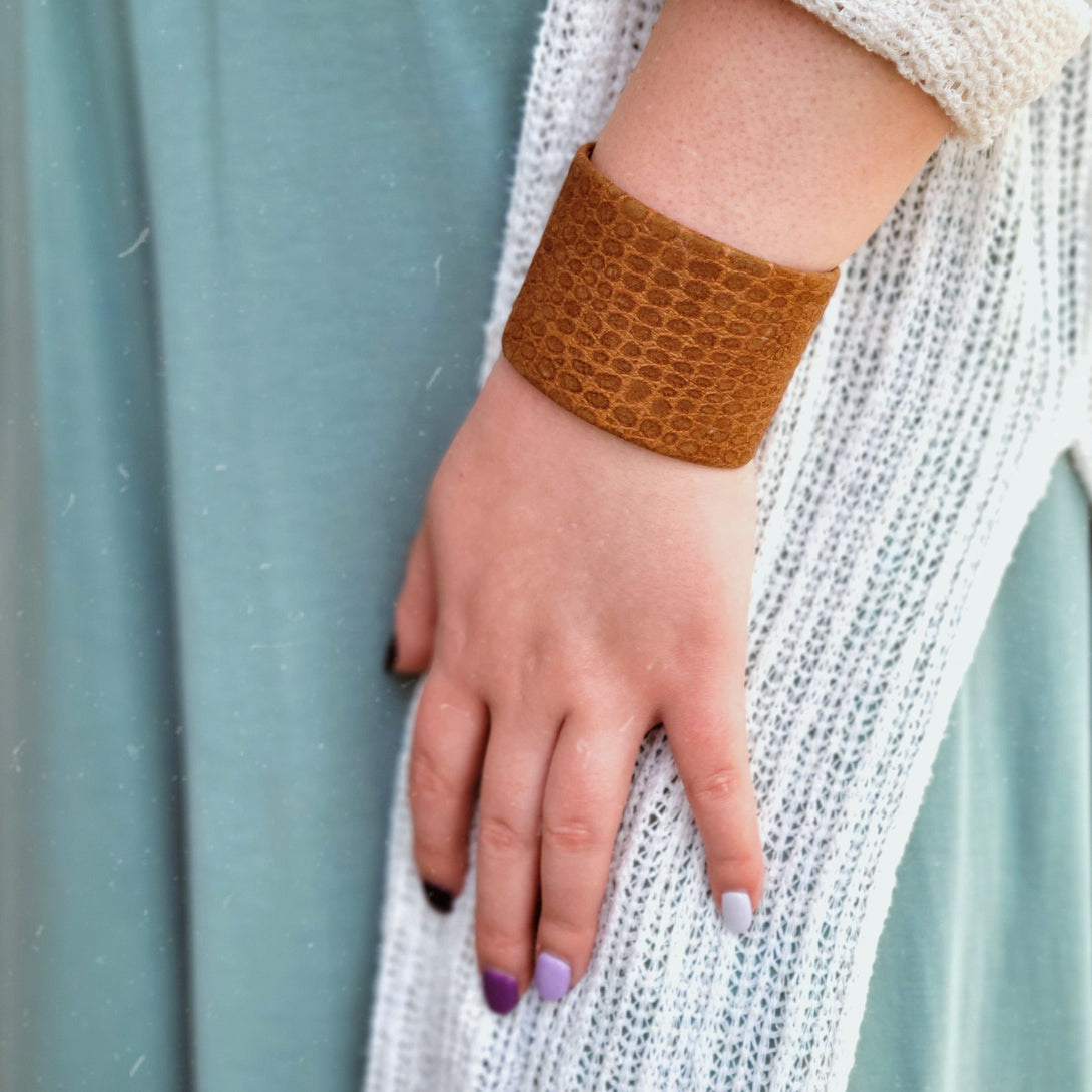 Vintage Cuff Leather Bracelet