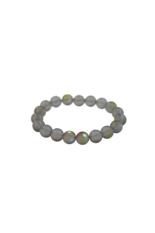 Synthetic Moonstone Stone Bracelet-Grey