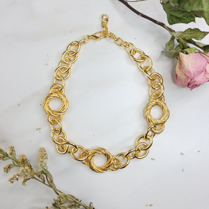 Handmade Necklace with Vintage Italian Elements
