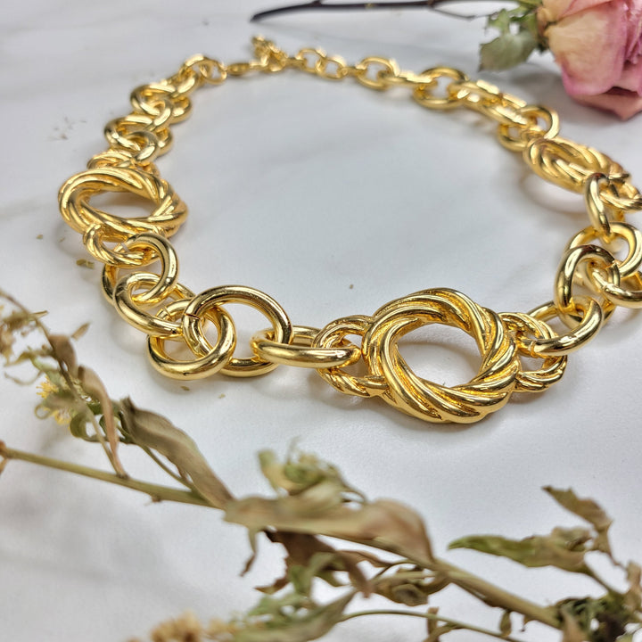 Tempest Necklace with Vintage Italian Elements