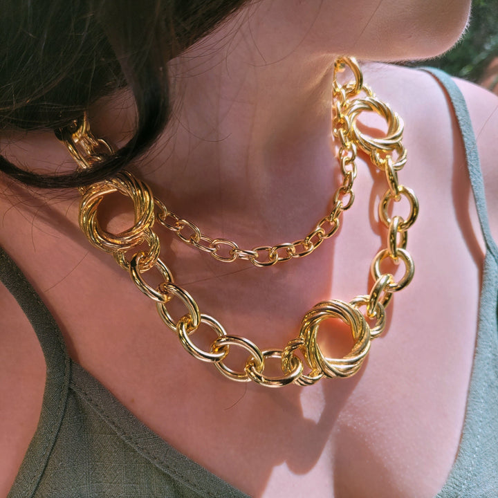 Handmade Necklace with Vintage Italian Elements