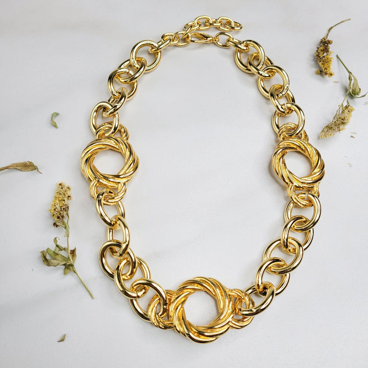 Tempest Necklace with Vintage Italian Elements