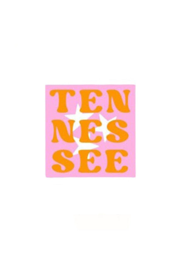 Tennessee Tri-Star Pink Sticker