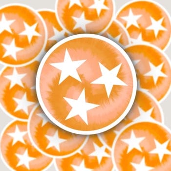 Tennessee Tri-Star Tie-Dye Sticker