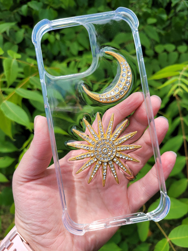 The Sun and Moon Swarovski Crystal Handmade Phone Case