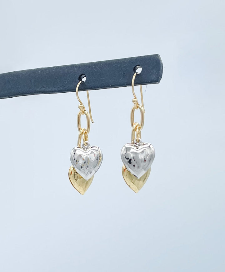 Two Sweet Hearts Handmade Earrings