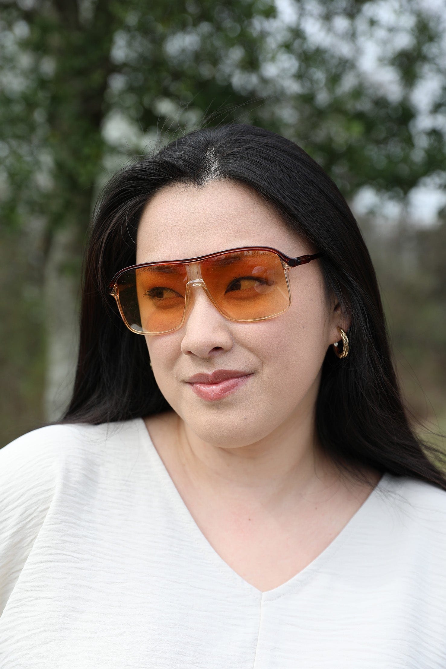 Unisex Vintage French Crylon Geometric Shaped Sunglasses