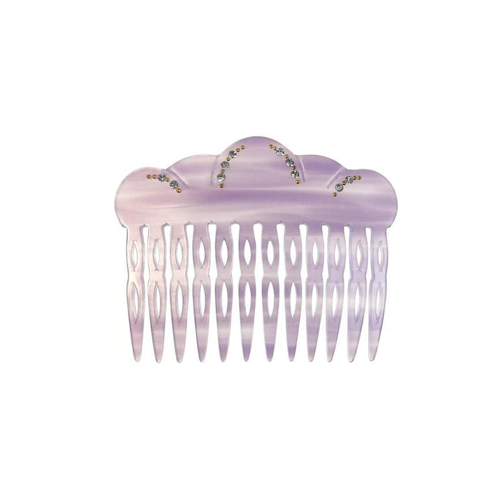 Vintage Cloud Hair Comb with Crystals