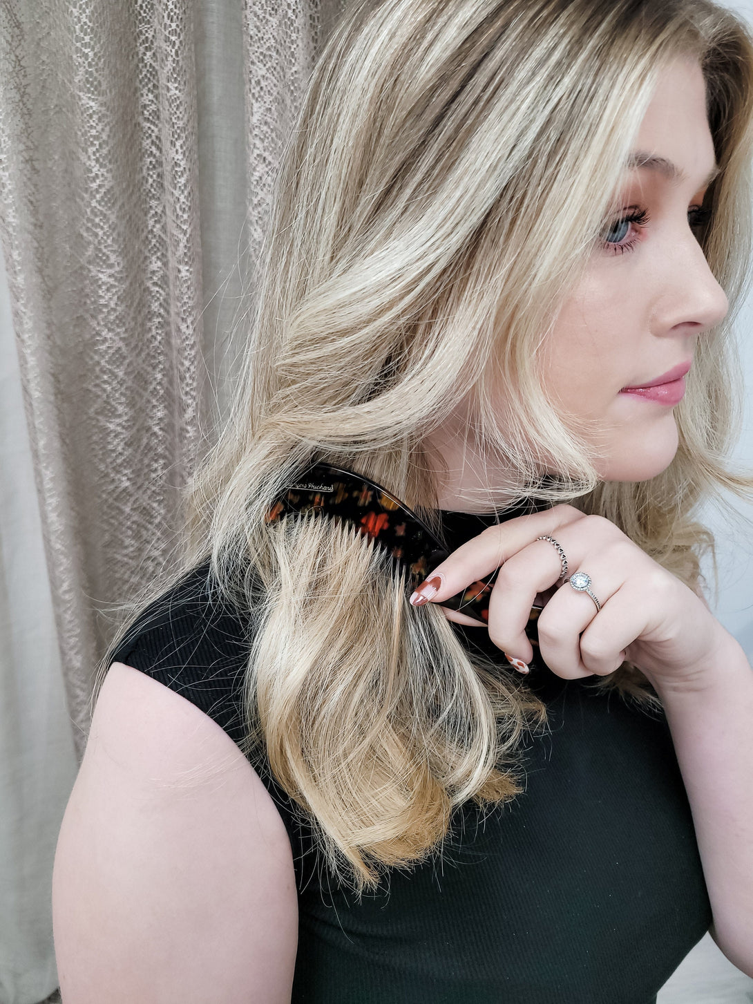 Vintage Francois Huchard French Whale Comb for Hair