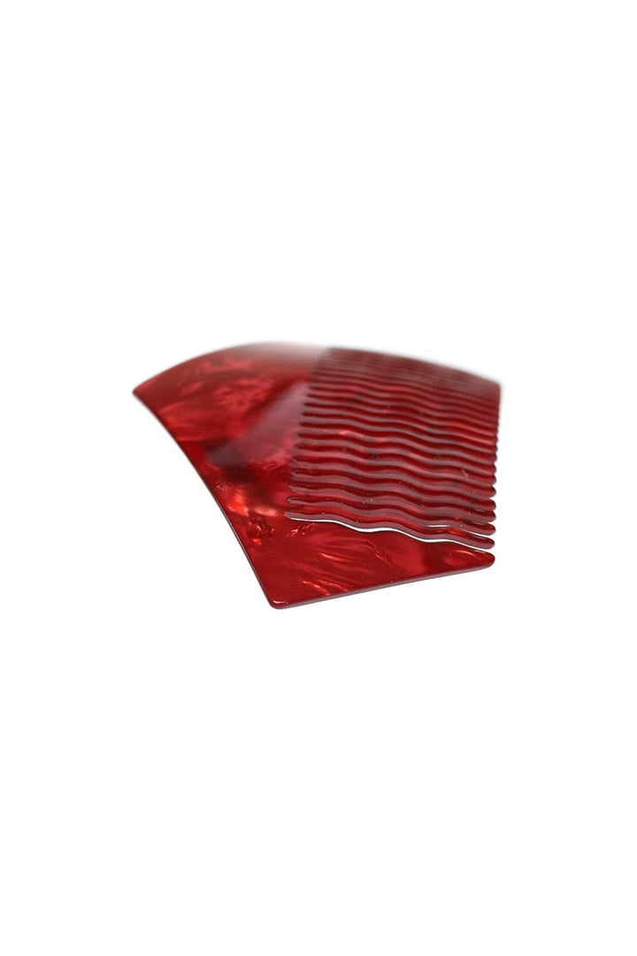 Vintage French Arched Acrylic Hair Comb